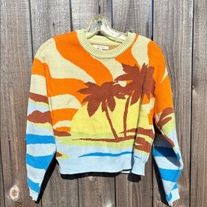 Colorful Palm Tree Sweater